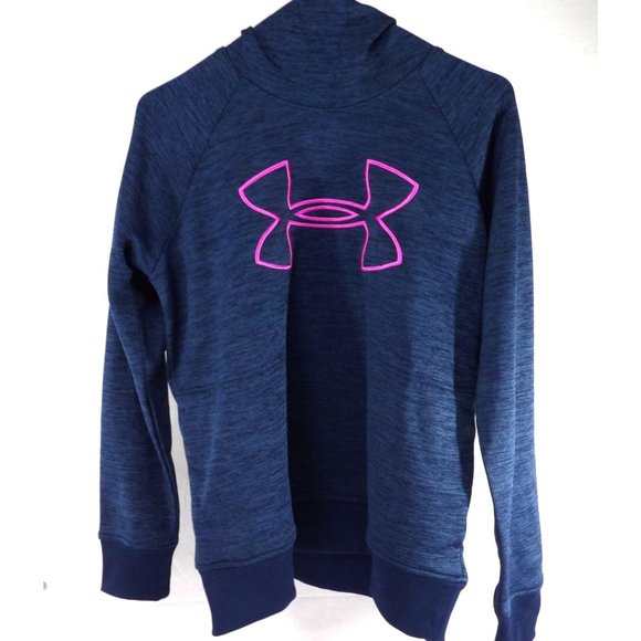 Under Armor Tops - Women's Navy Blue Under Armor Pullover Hoodie size M preowned